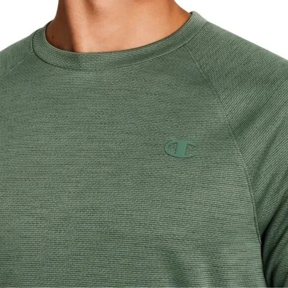 Champion Men's L Green Polyester Performance T-Shirt K1073 - Picture 2 of 9